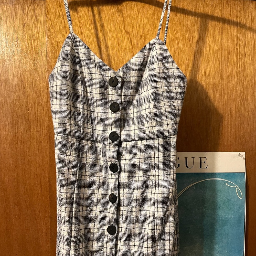 Zara Plaid mini dress
